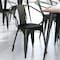 Flash Furniture Black Metal Stack Chair with Black Poly Resin Seat CH-31270-BK-PL1B-GG - alternate 3